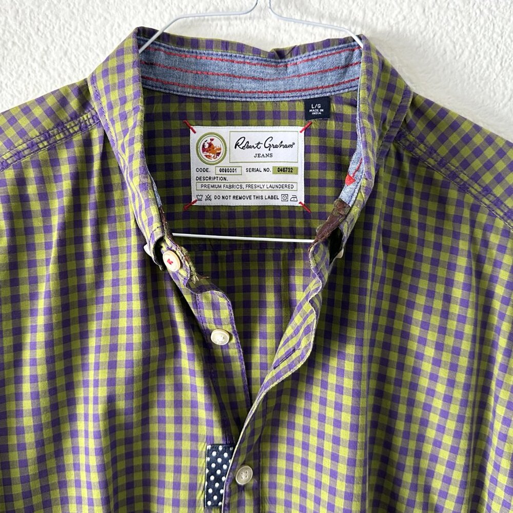 Robert Graham - Long Sleeve Button Up Shirt - Size L